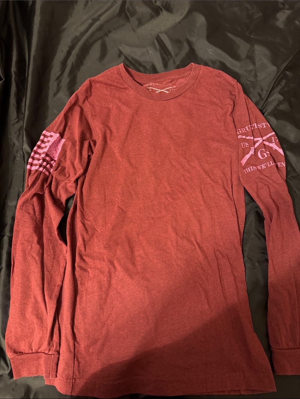 Grunt Style Red Long Sleeve Graphic Tee